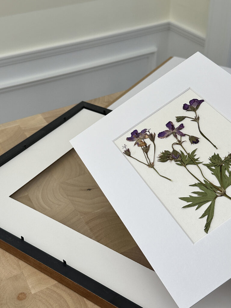 How to Make DIY Pressed Flower Wall Art - Room for Tuesday