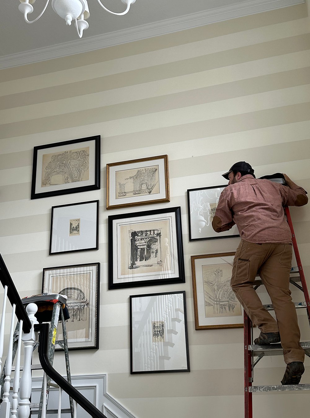How to Easily Layout and Install a Gallery Wall - roomfortuesday.com