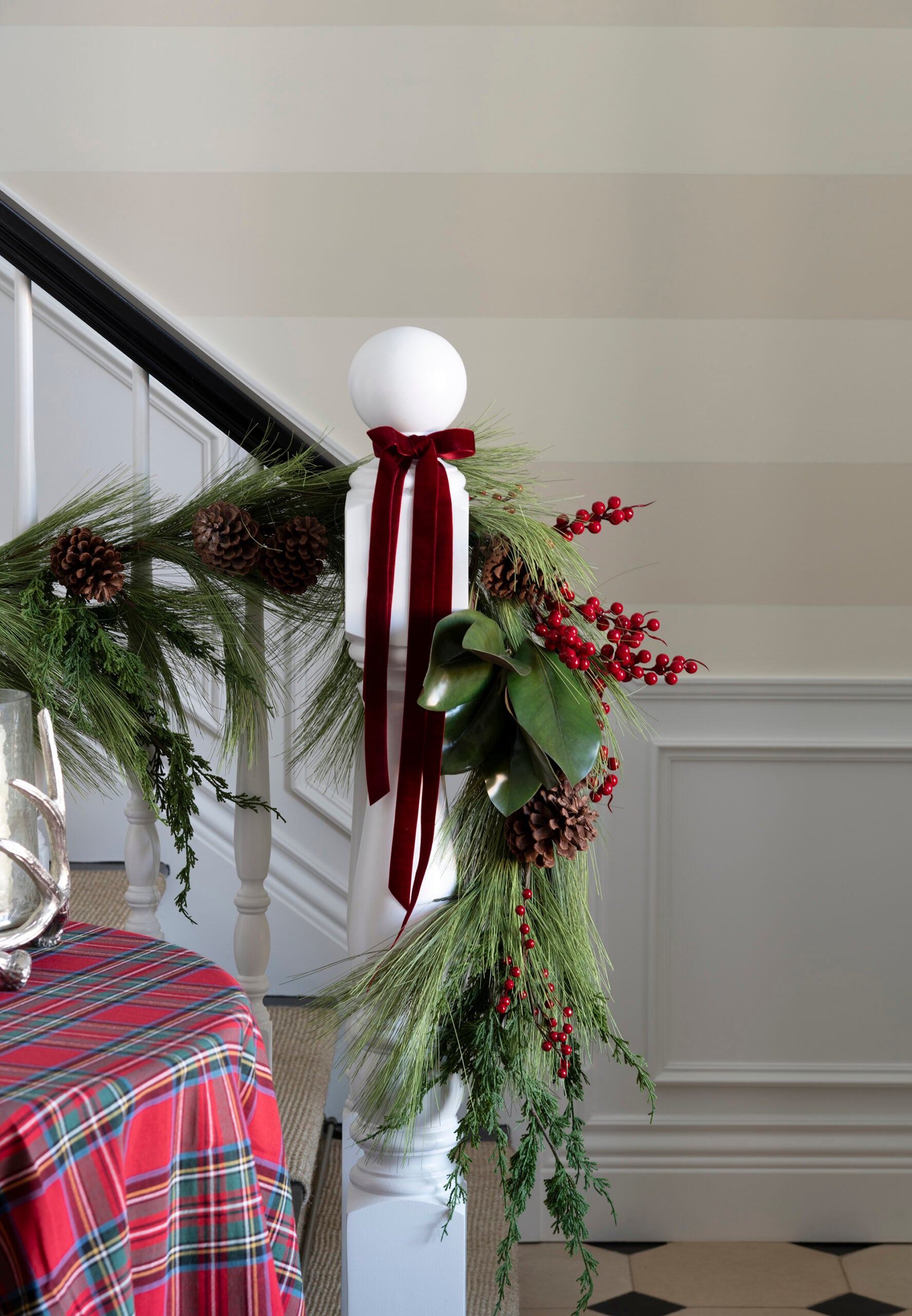 Pine Needle Garland Styling