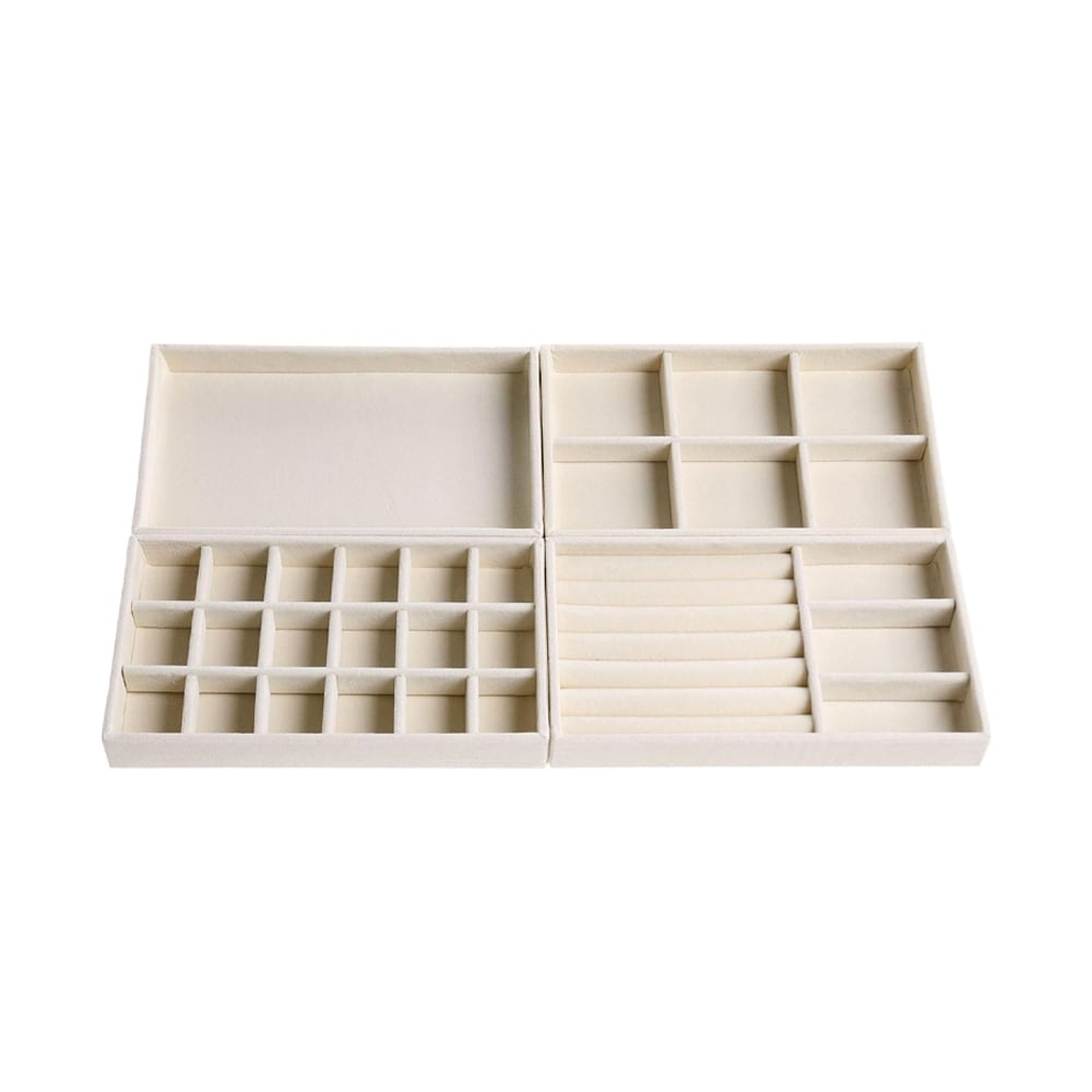 Velvet Jewelry Drawer Organizer for Closet