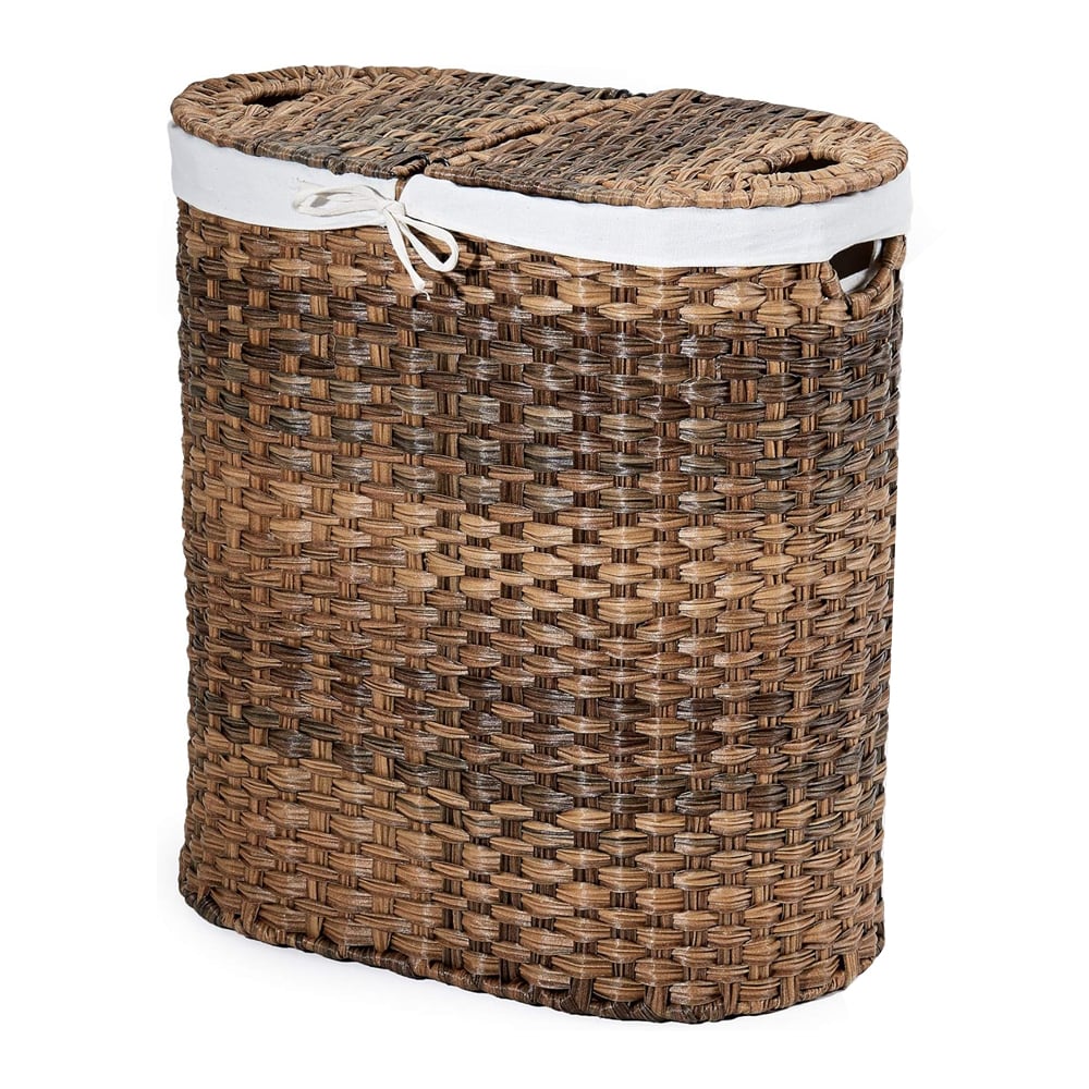 Woven Split Laundry Hamper with Liner