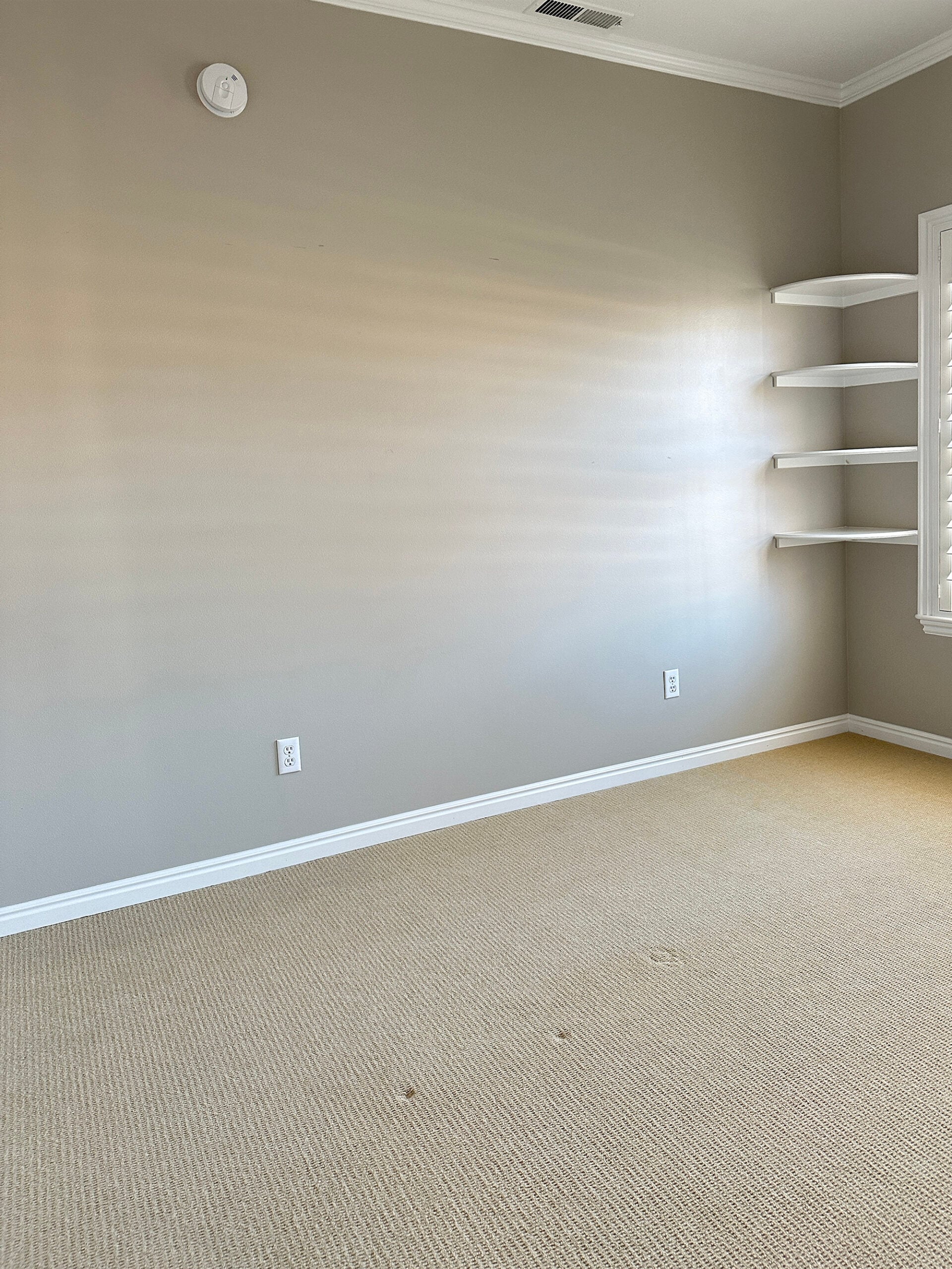 Before Image of Nursery with Carpet