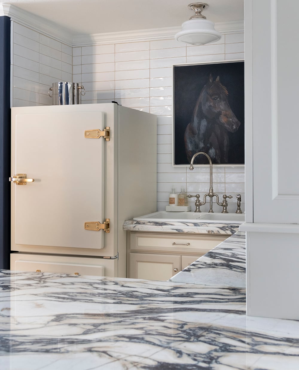 Big Chill Custom Fridge in Home Bar