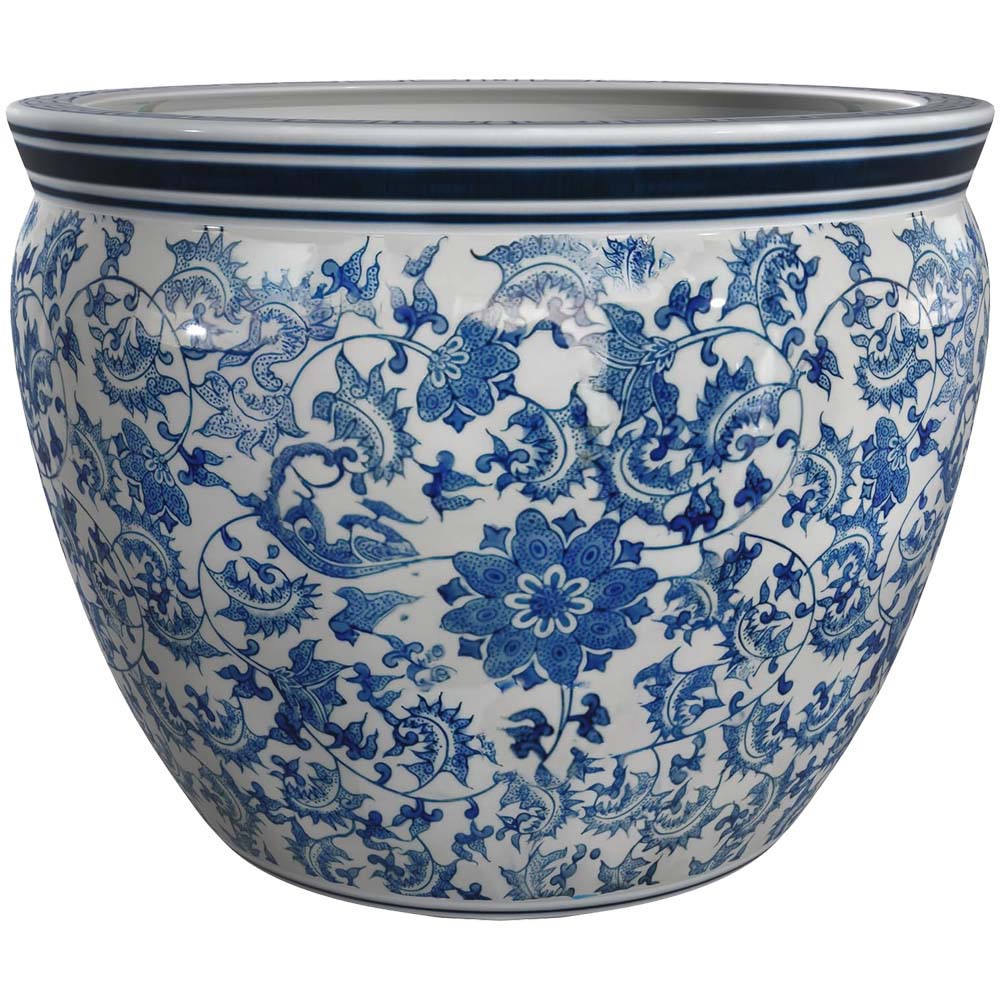 Blue and White Cachepot