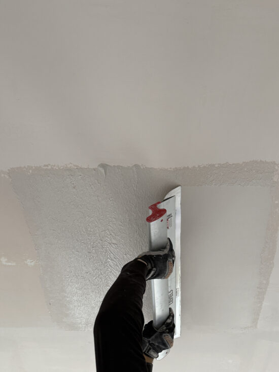 How to Smooth a Textured Ceiling (Skim Coat Tutorial)
