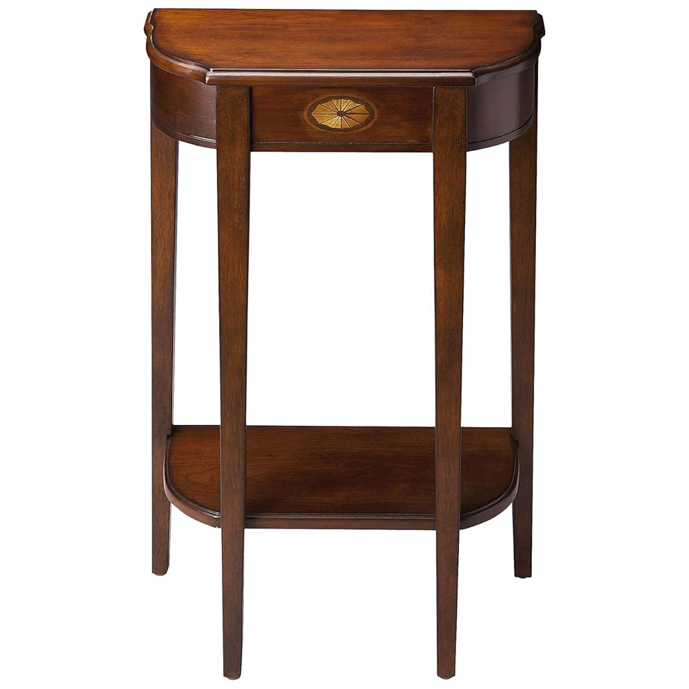 Inlay Demilune Table