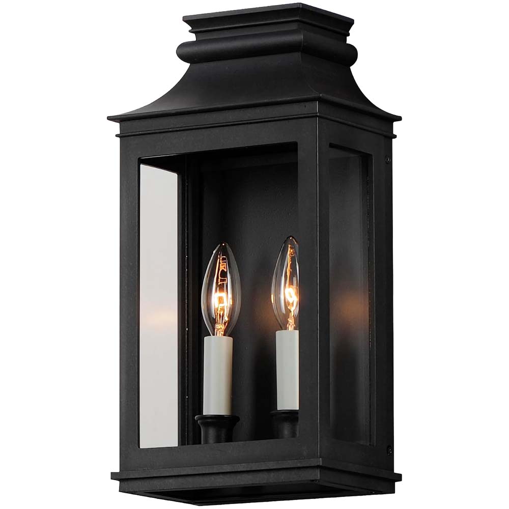 Oxidized Black Wall Lantern