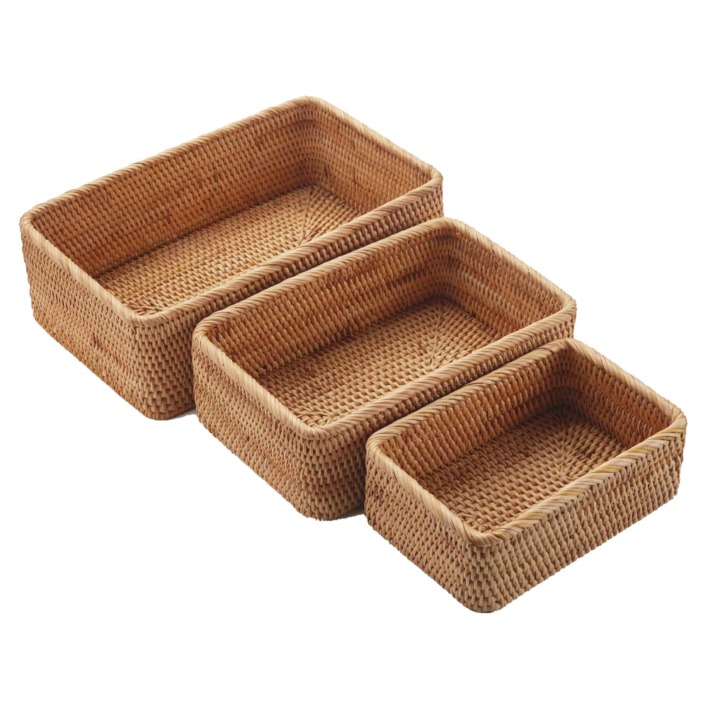 Rattan Nesting Storage Baskets