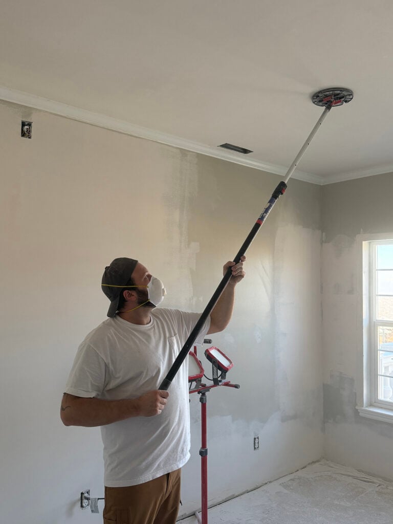 How to Smooth a Textured Ceiling (Skim Coat Tutorial)
