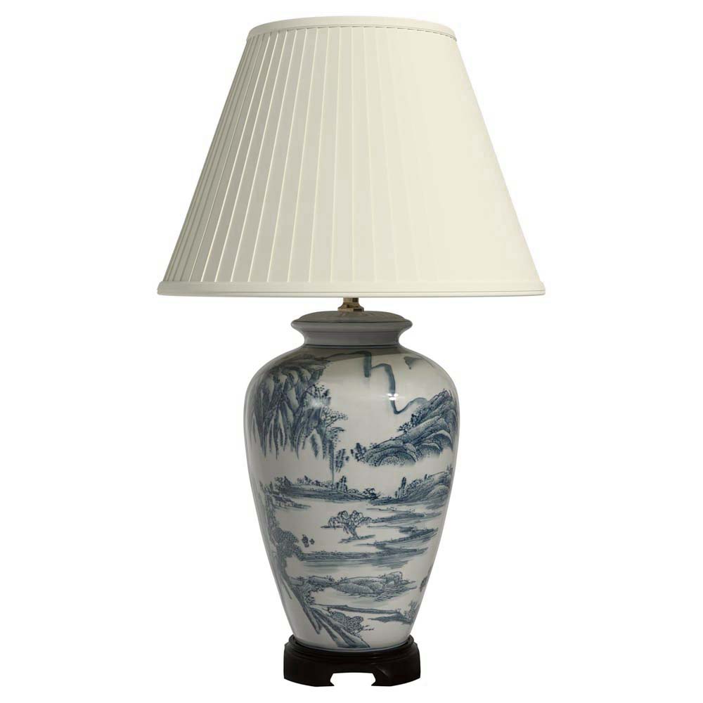 Chinese Landscape Lamp