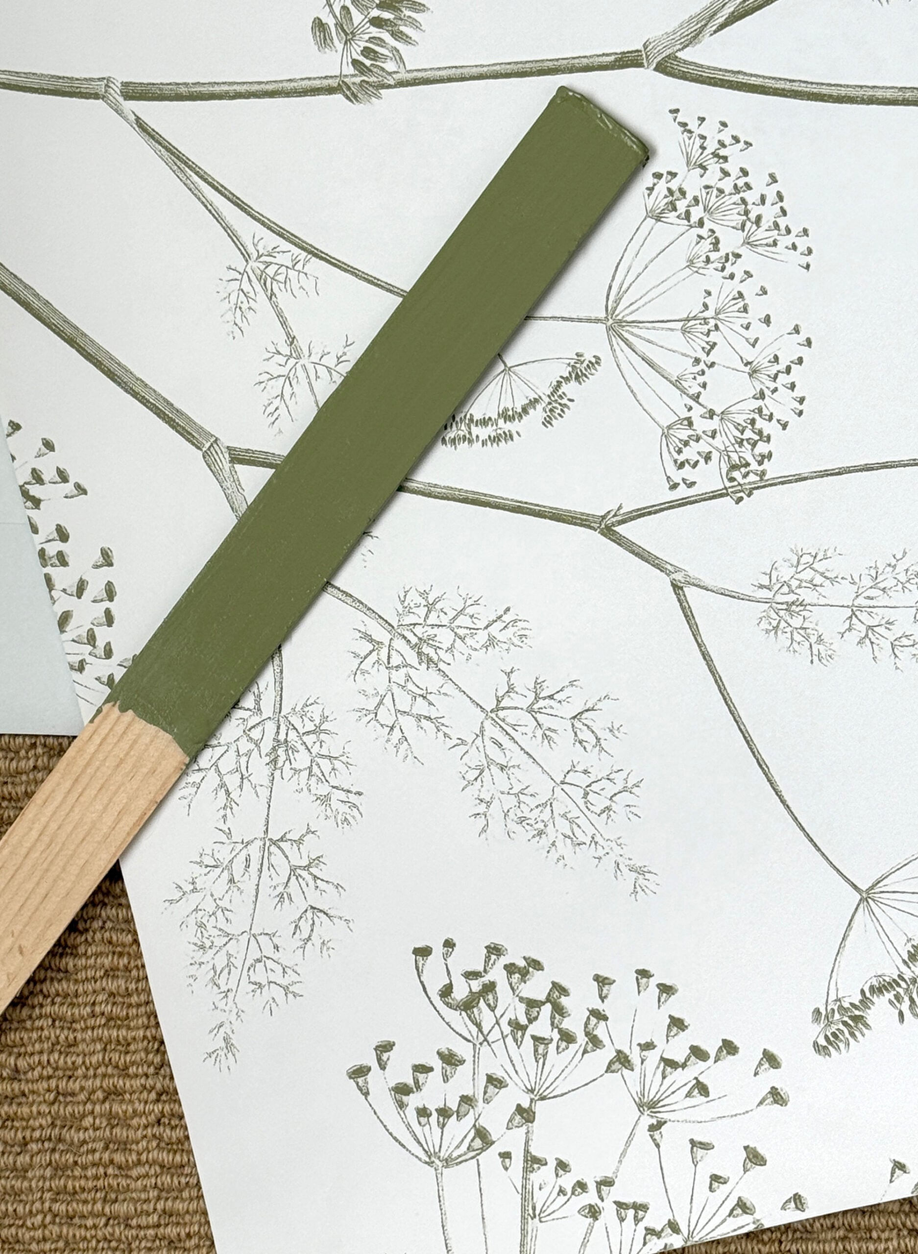 Color Matched Wallpaper to Paint Swatch