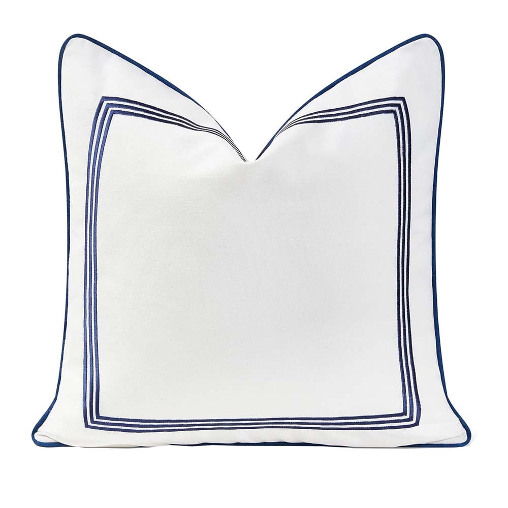 Embroidered Indoor Outdoor Pillow Cover