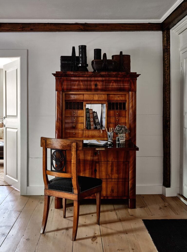 KristinPaton-Nantucket Vintage Wood Desk Cabinet and Chair