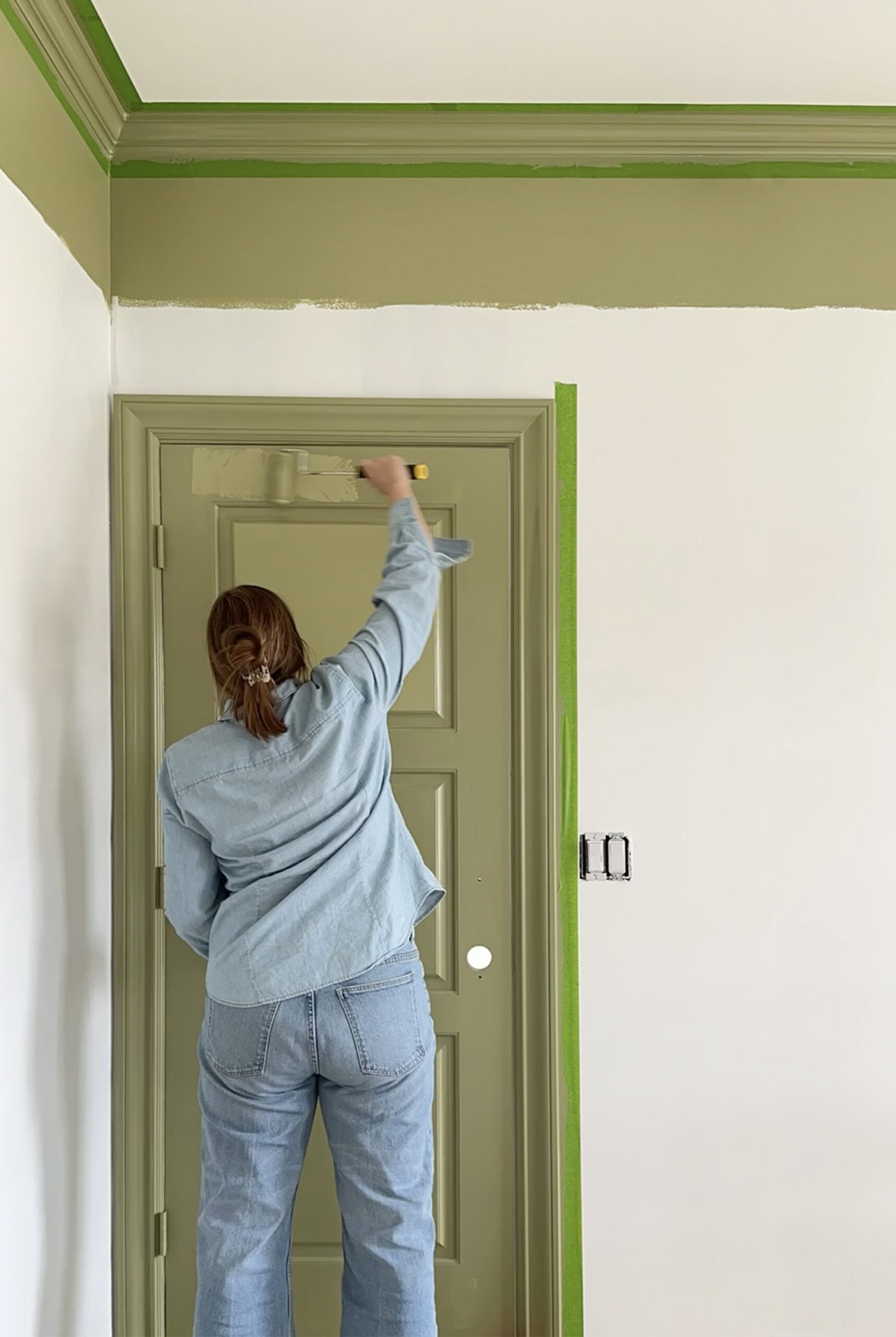 Painting a Door Green
