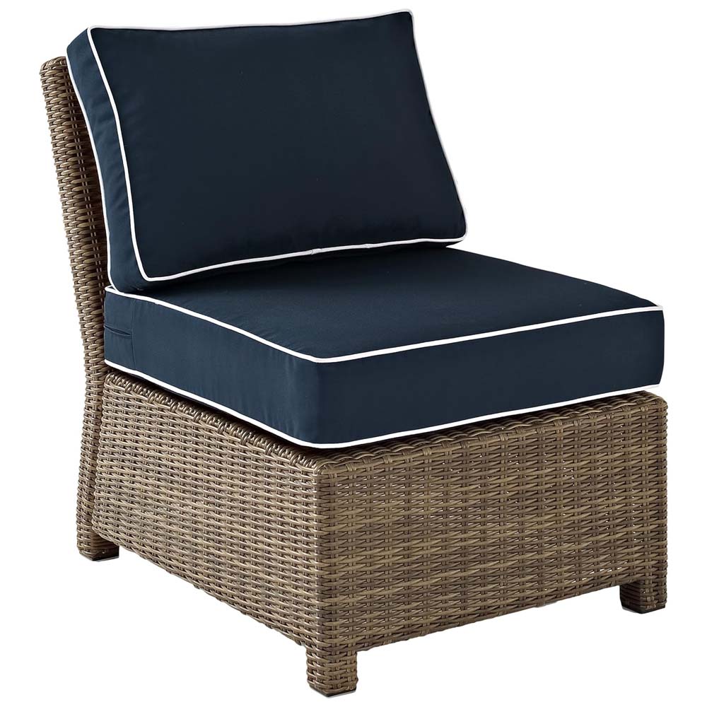 Wicker Armless Patio Chair