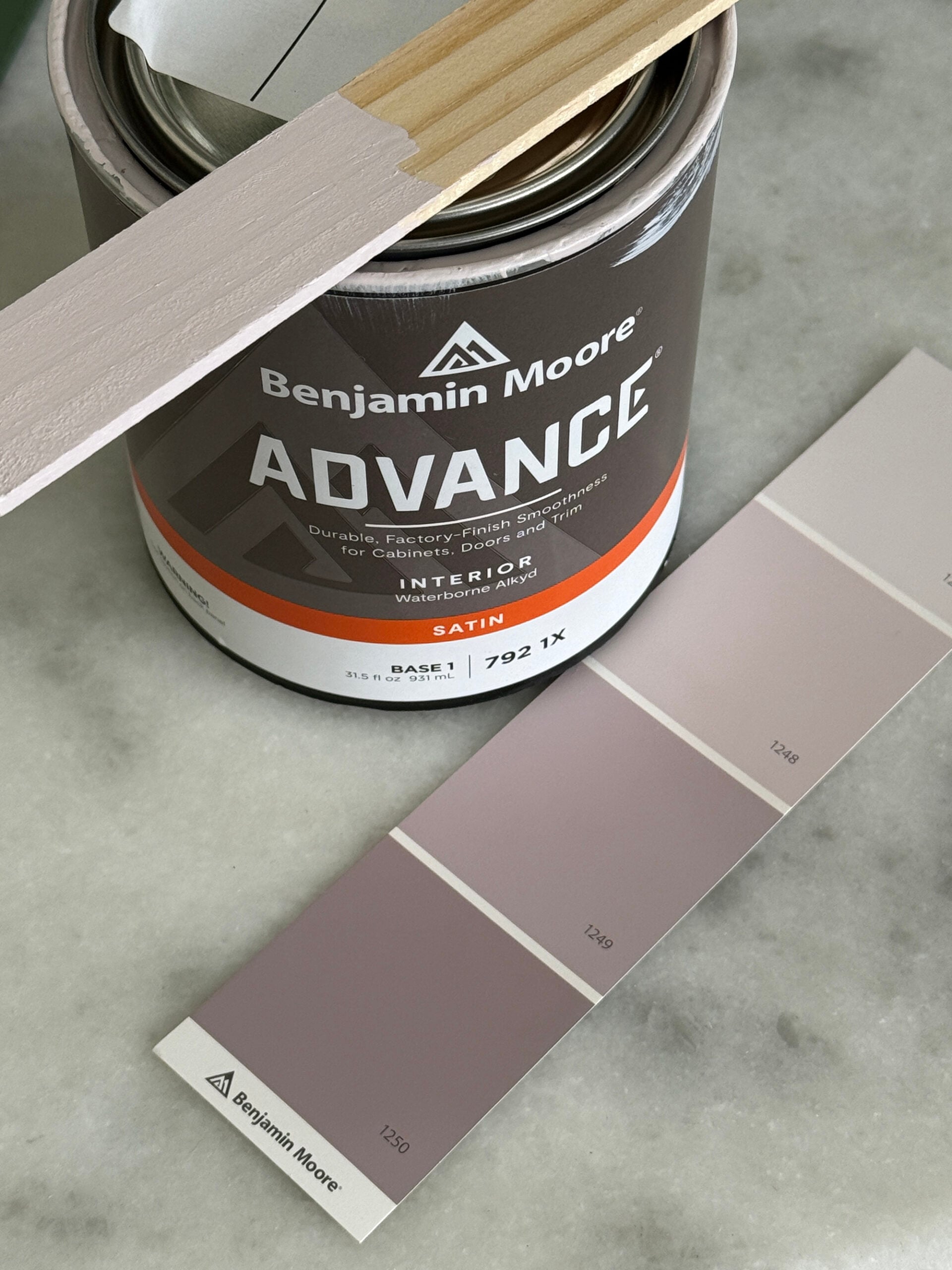 Benjamin Moore Advance Paint in Shades of Lilac