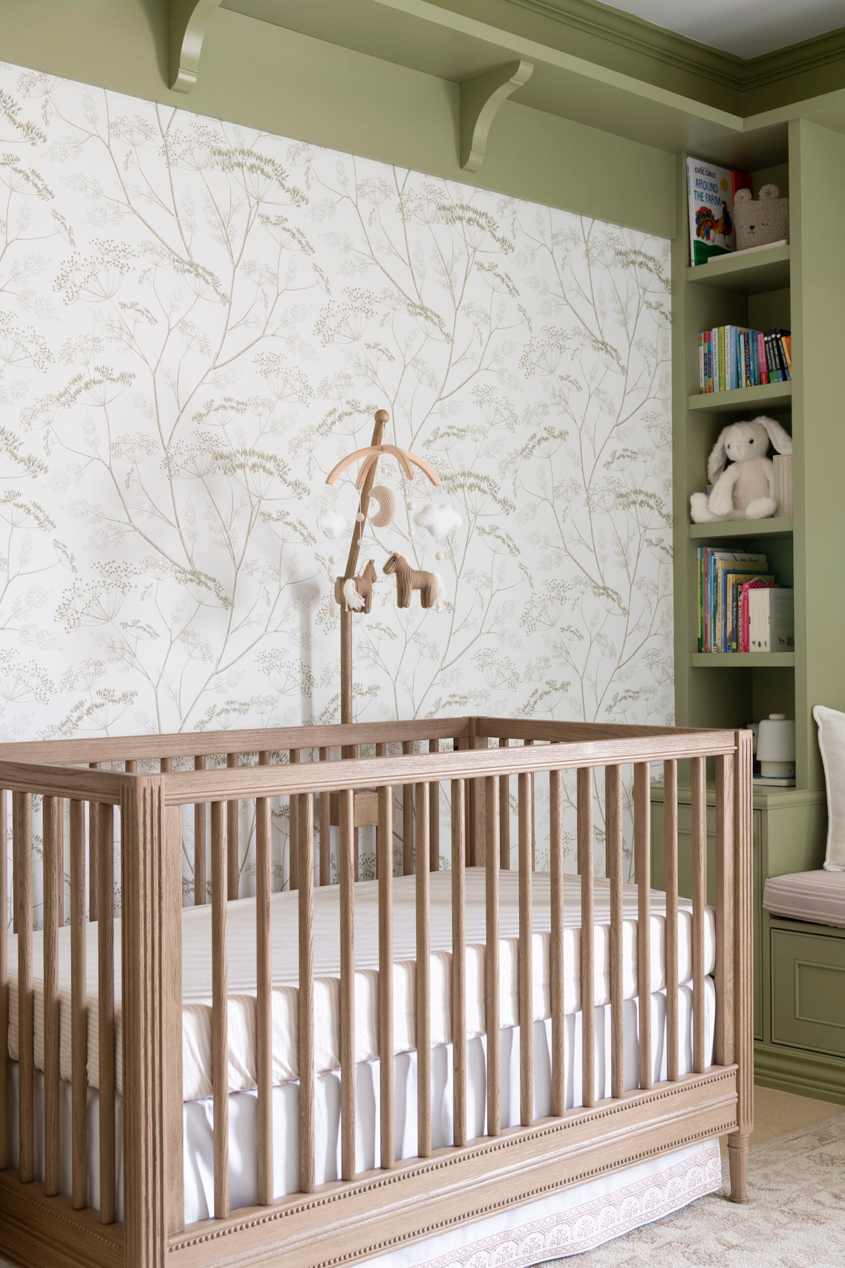 Harlow Crib in Seadrift from Pottery Barn Kids in Little Girl Nursery