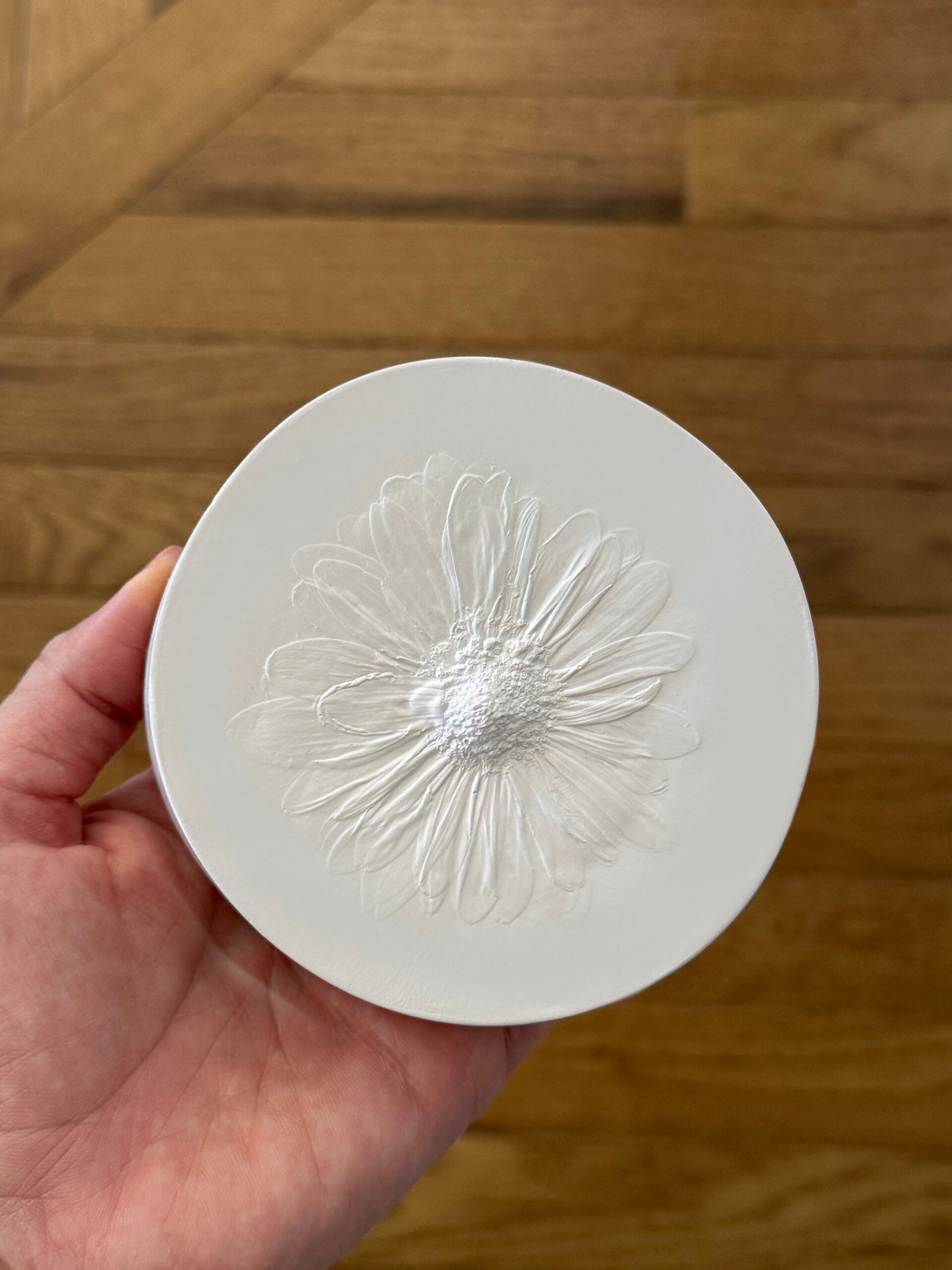 How to Make a Flower Intaglio Plaster Relief