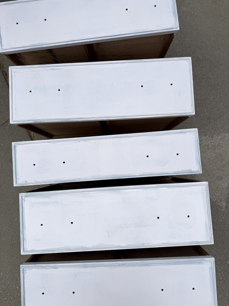 Painting Dresser Drawers