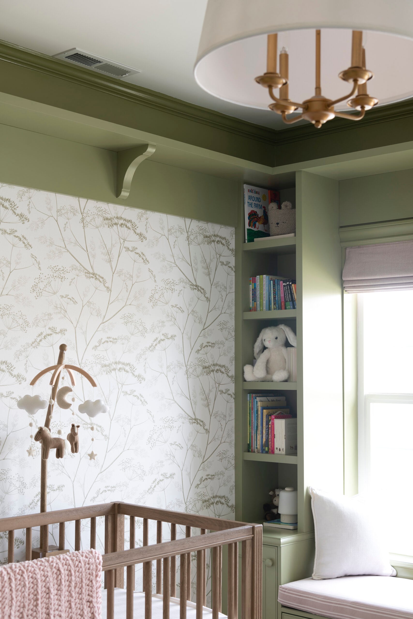 Pottery Barn Kids Harlow Crib in Green Girls Nursery