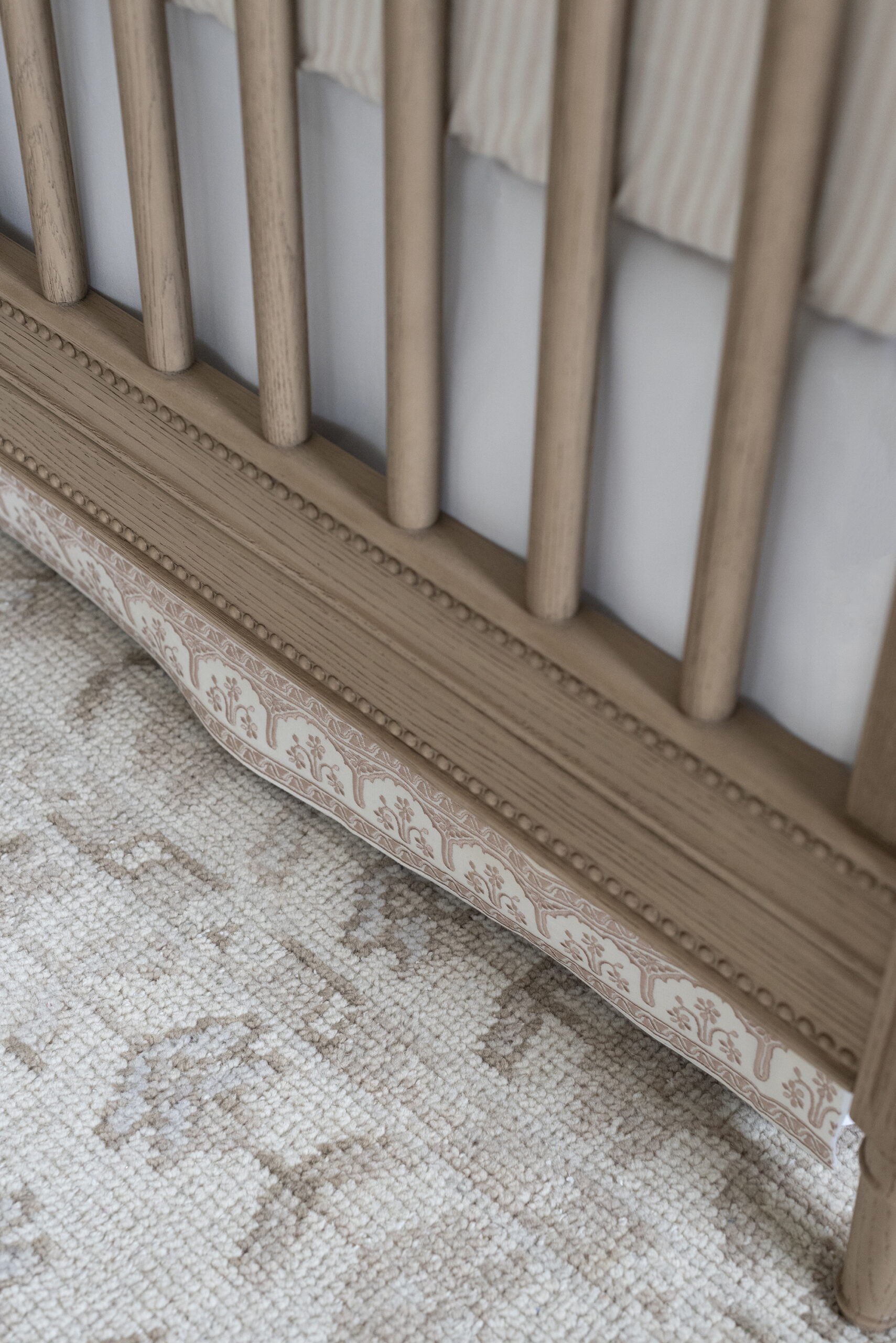 Thibaut Trm on Box Pleated Crib Skirt