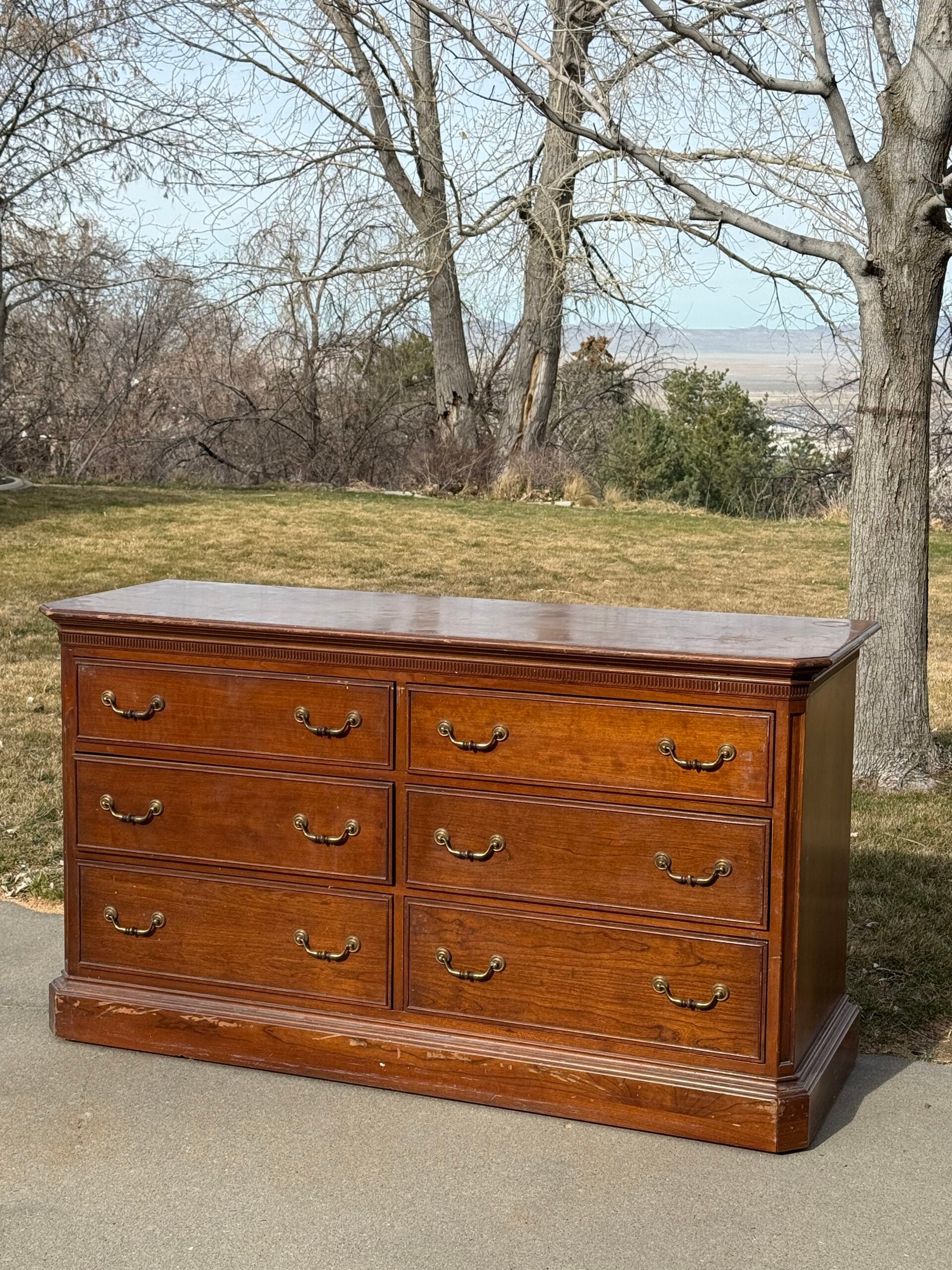 Vintage Ethan Allen Dresser Before