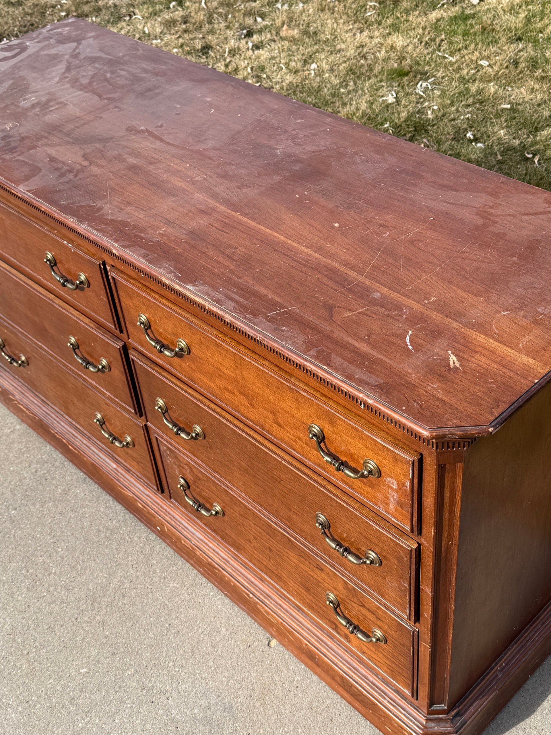 Vintage Facebook Marketplace Dresser Before