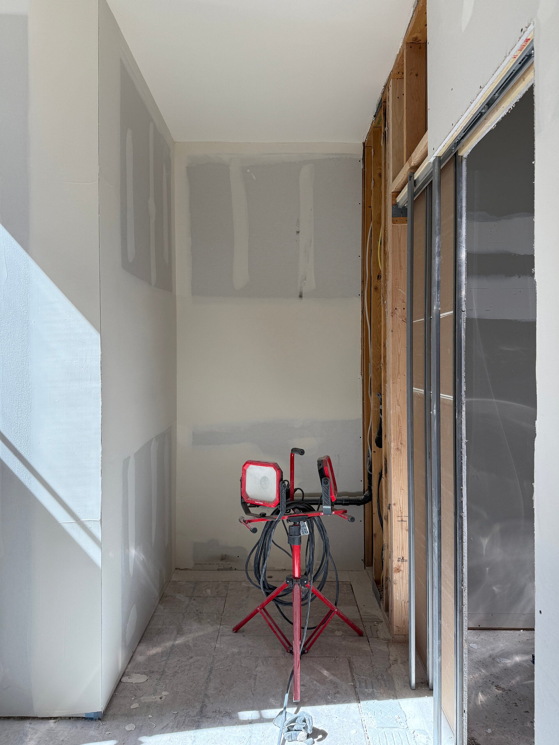 Drywall in Bathroom Renovation