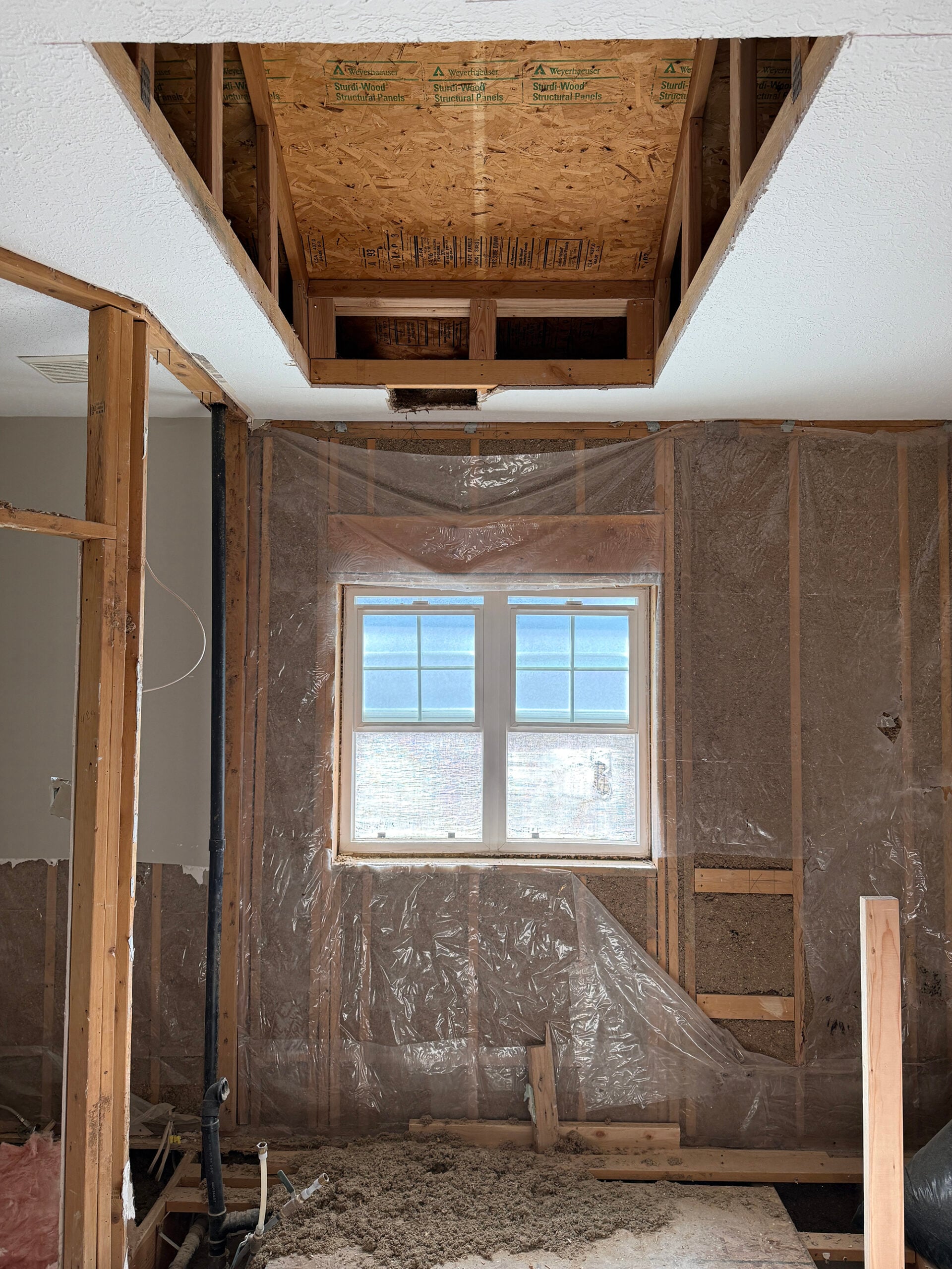 Skylight Installation in Bathroom Remodel