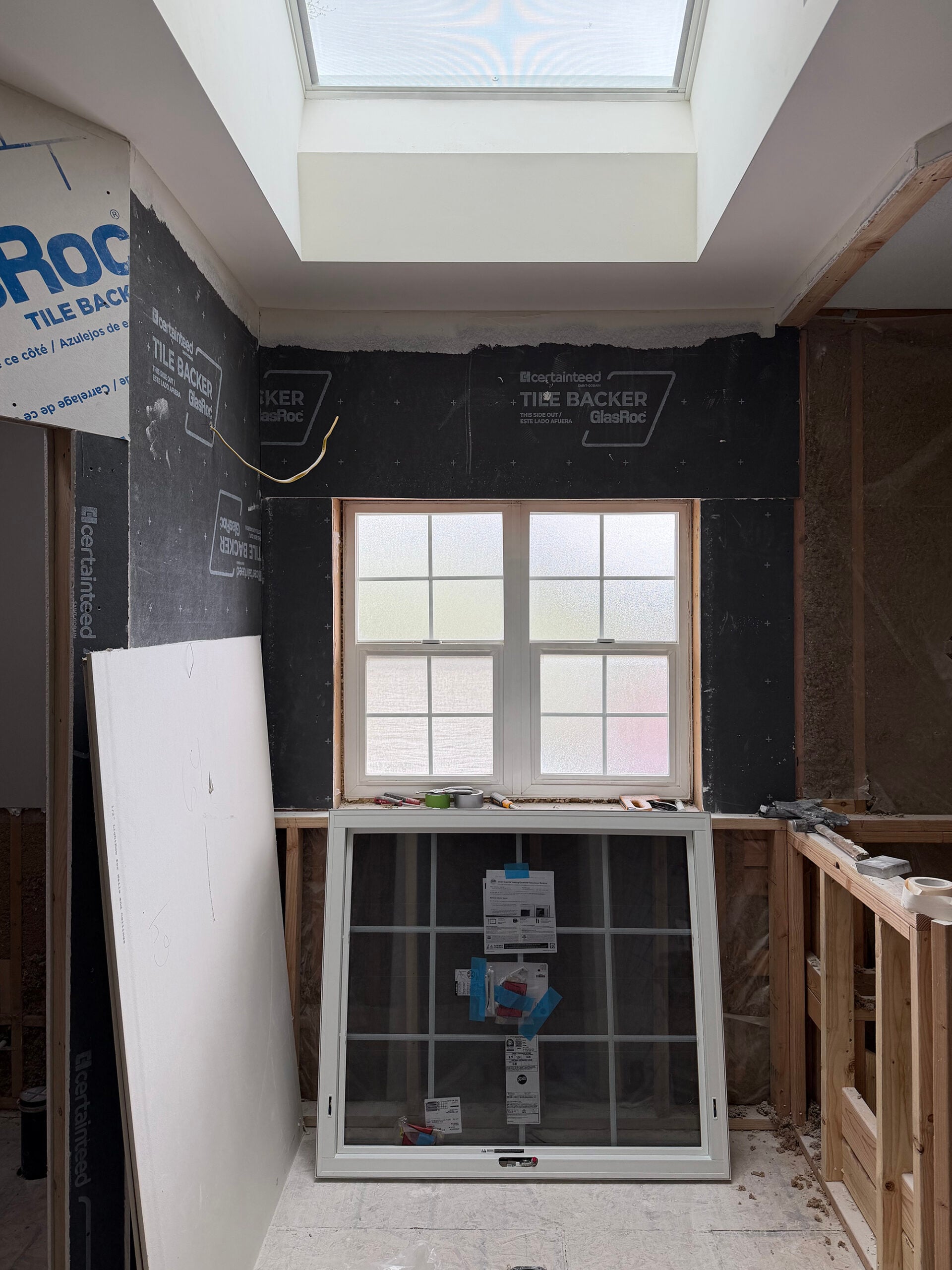 Velux Skylight in Bathroom Renovation