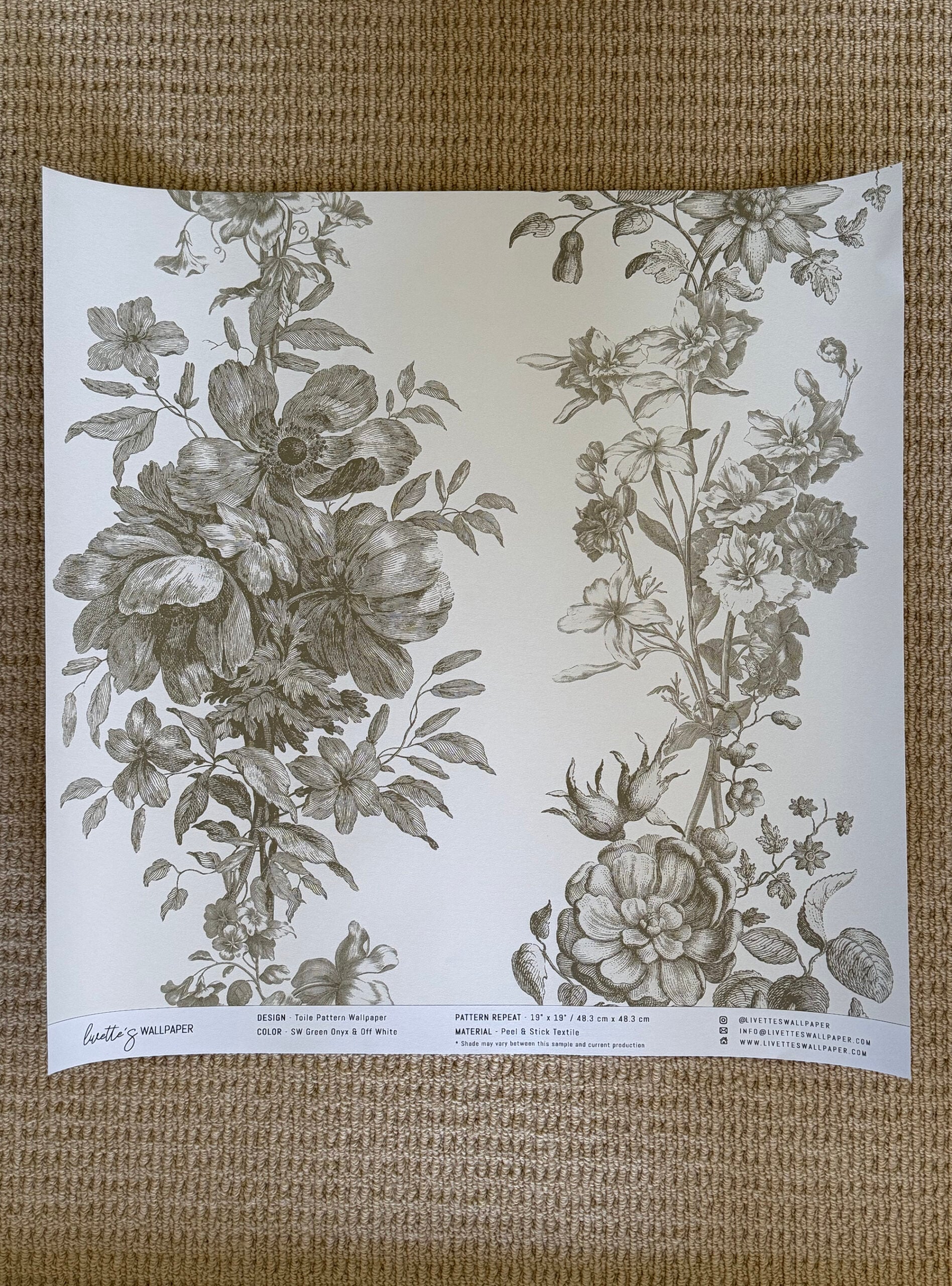 Custom Color Matched Wallpaper from Livettes
