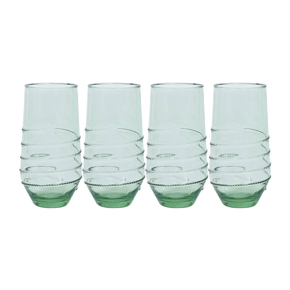 Seaglass Acrylic Glassware for Patio Dinner Parties