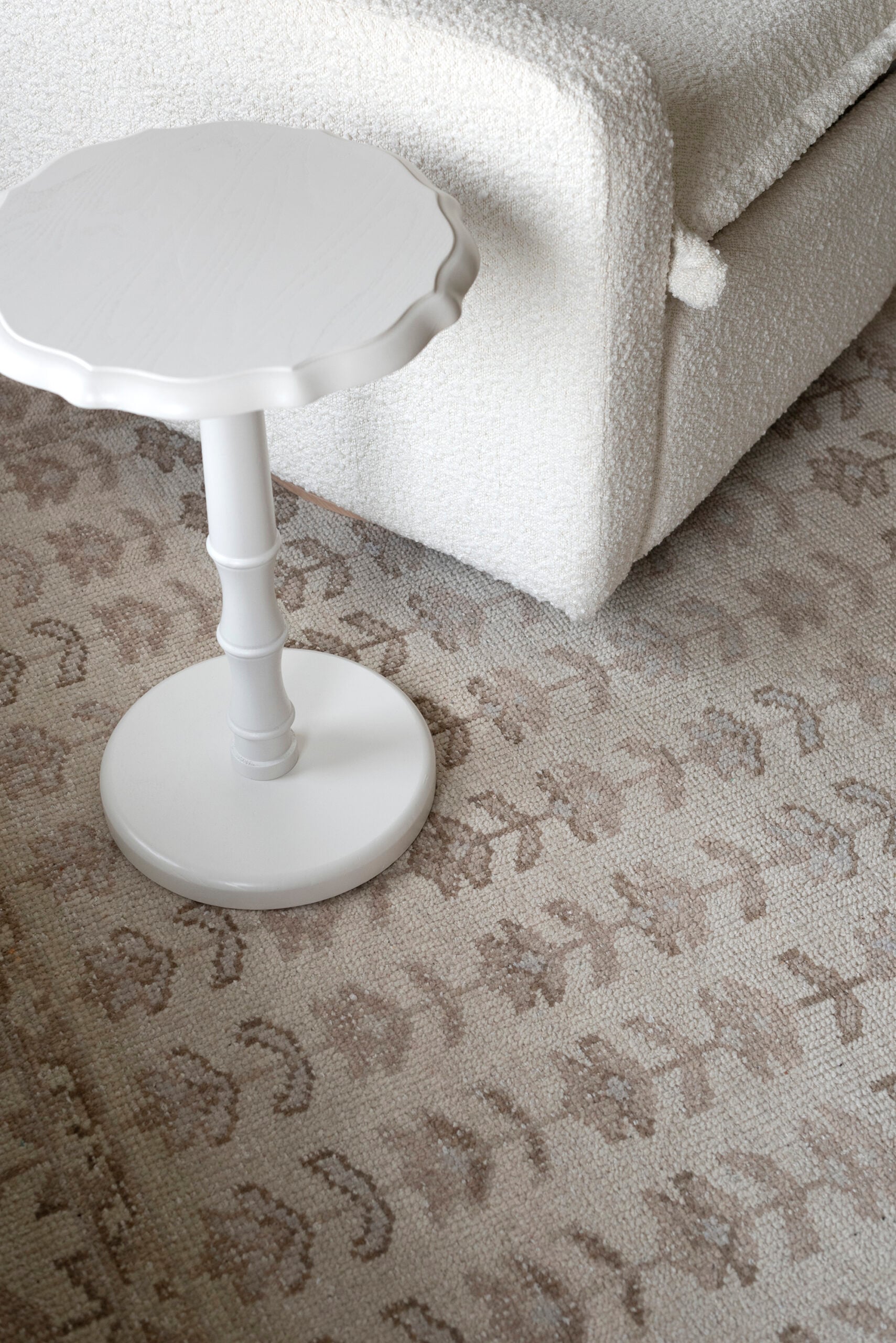 Oilo Swivel Gilder Recliner in Bouclé Fabric