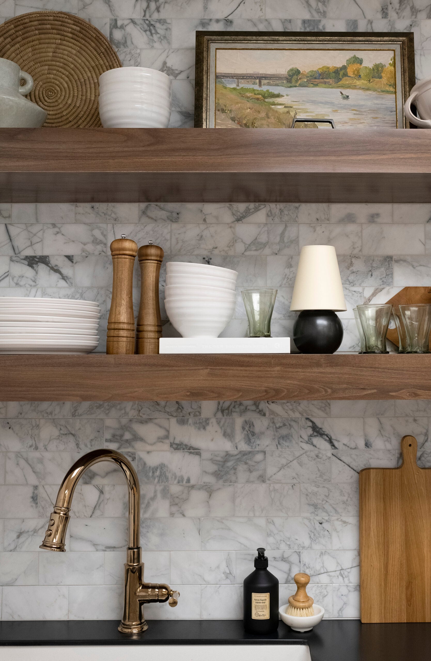 Visual Comfort Tiny Terri Table Lamp in Kitchen