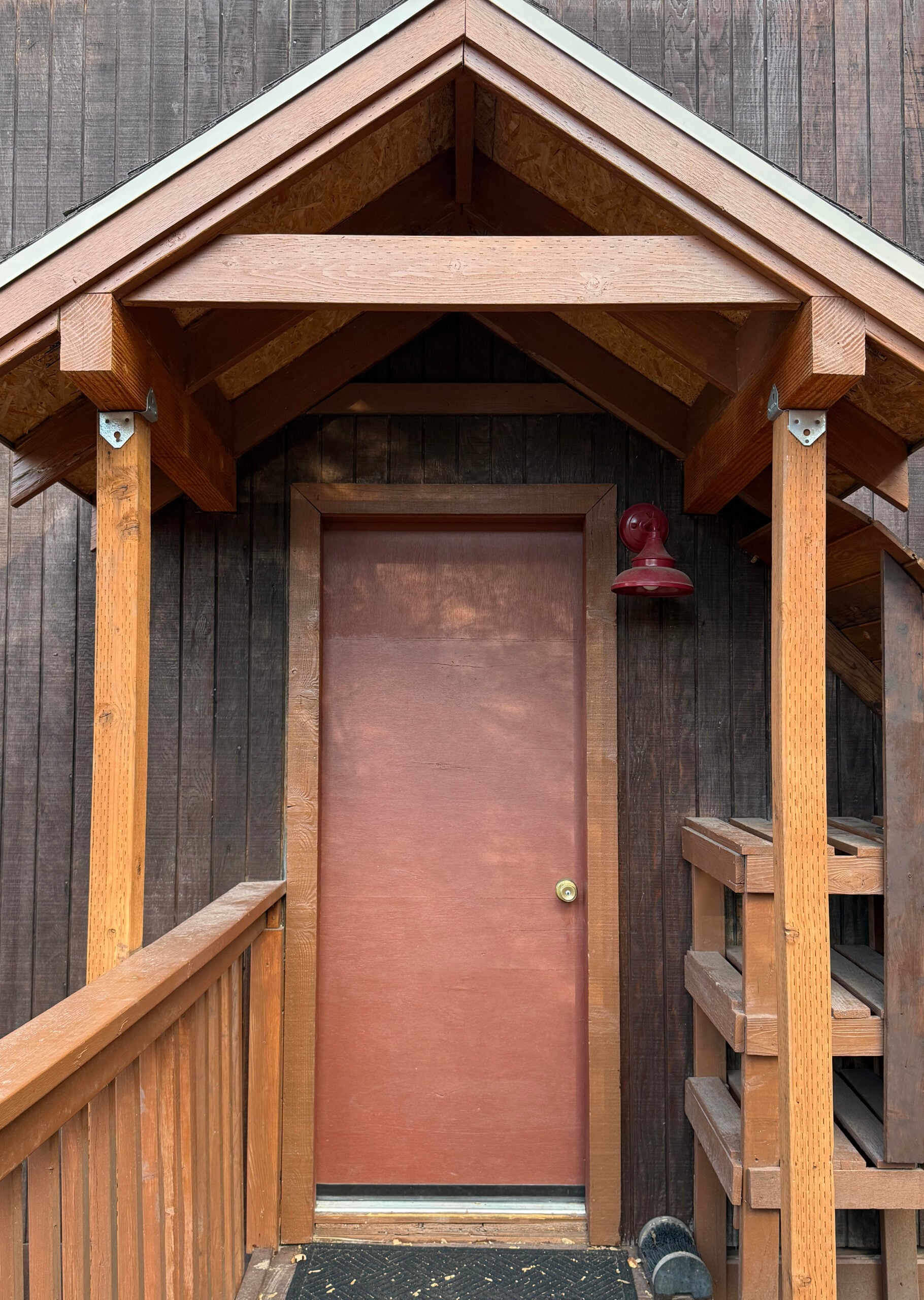 Front Door at Cabin BEFORE