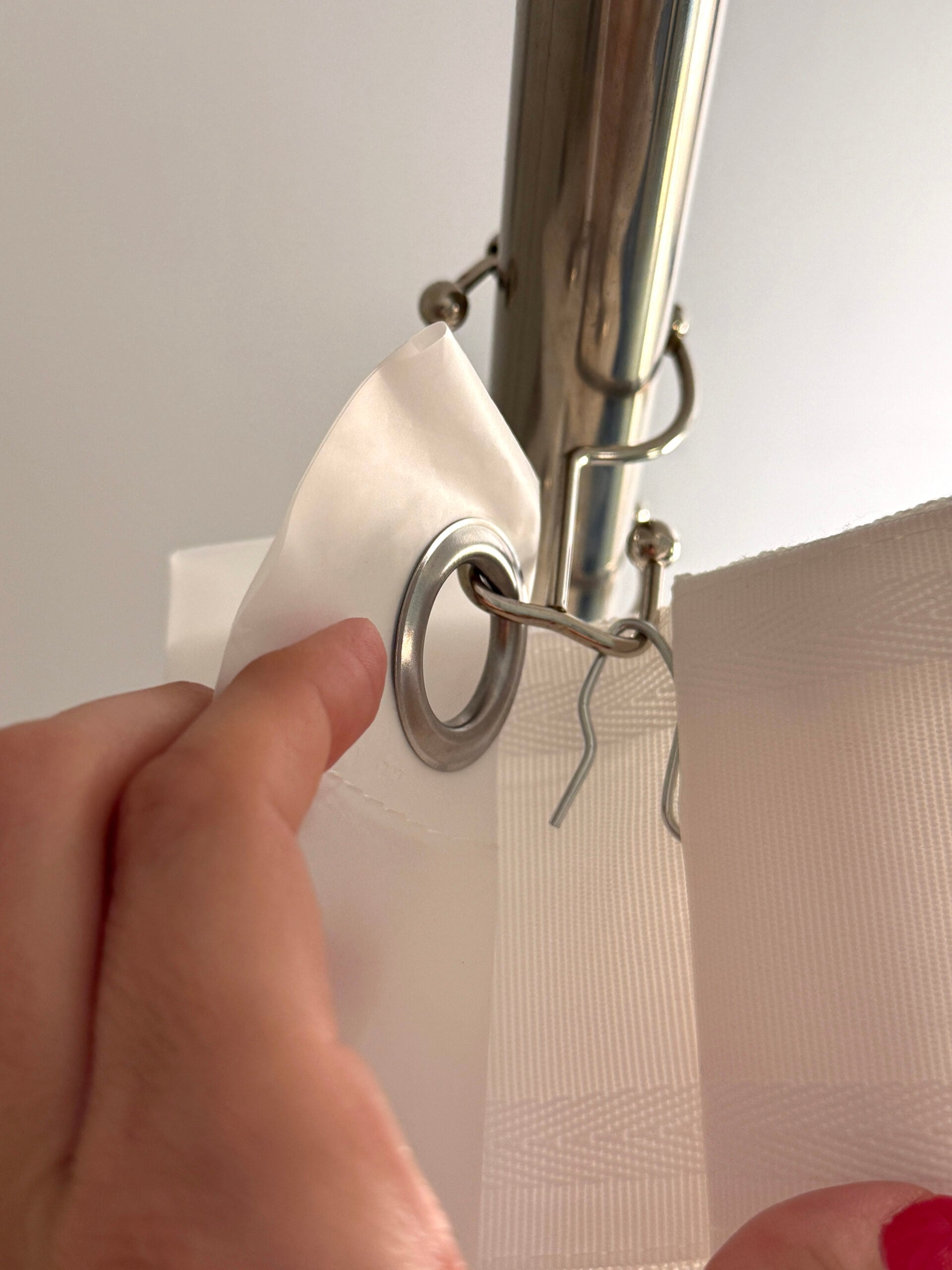 How to Install a Custom Extra Long Two Pages Shower Curtain