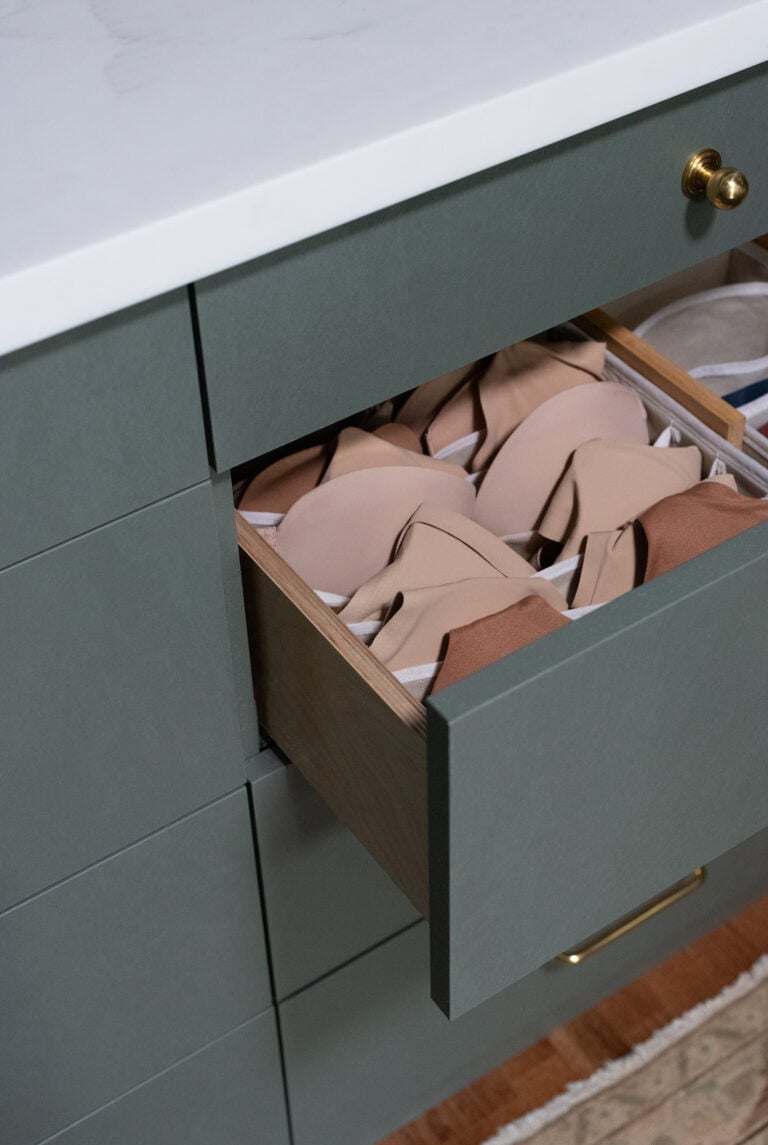 Bra Organizer in Closet or Dresser Drawer