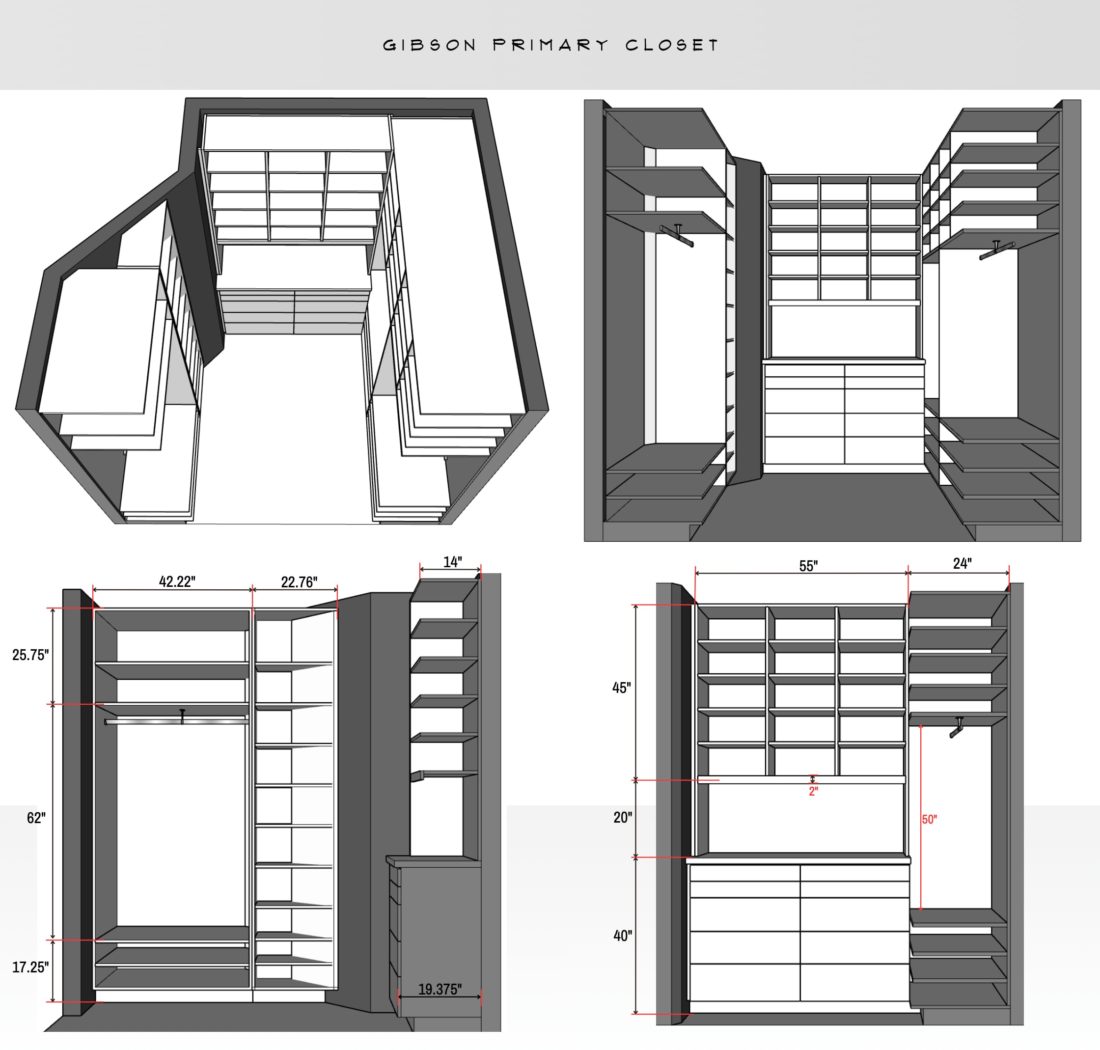 Gibson Primary Closet Plans