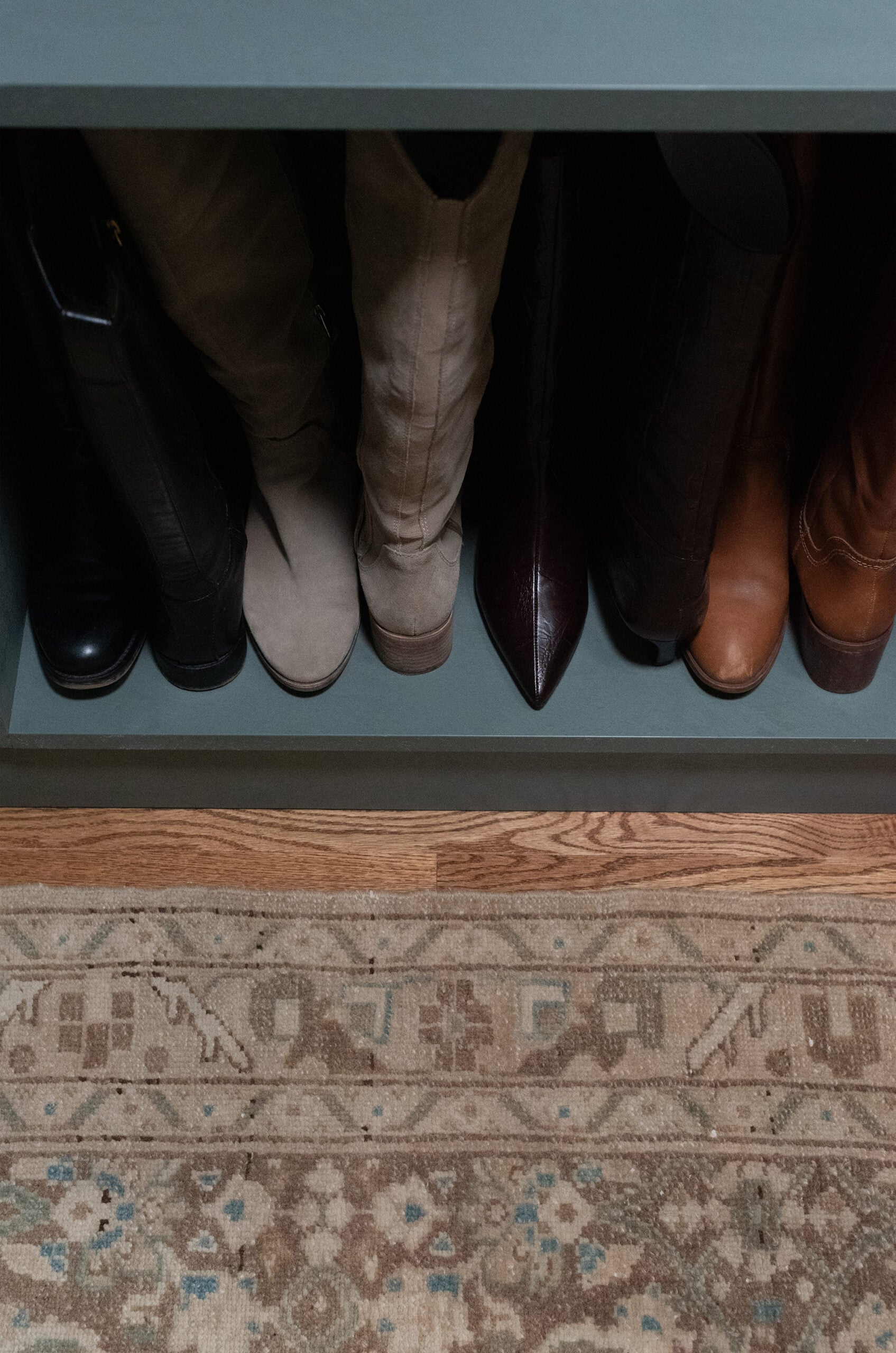 Shoe Organization in Walk-In Closet