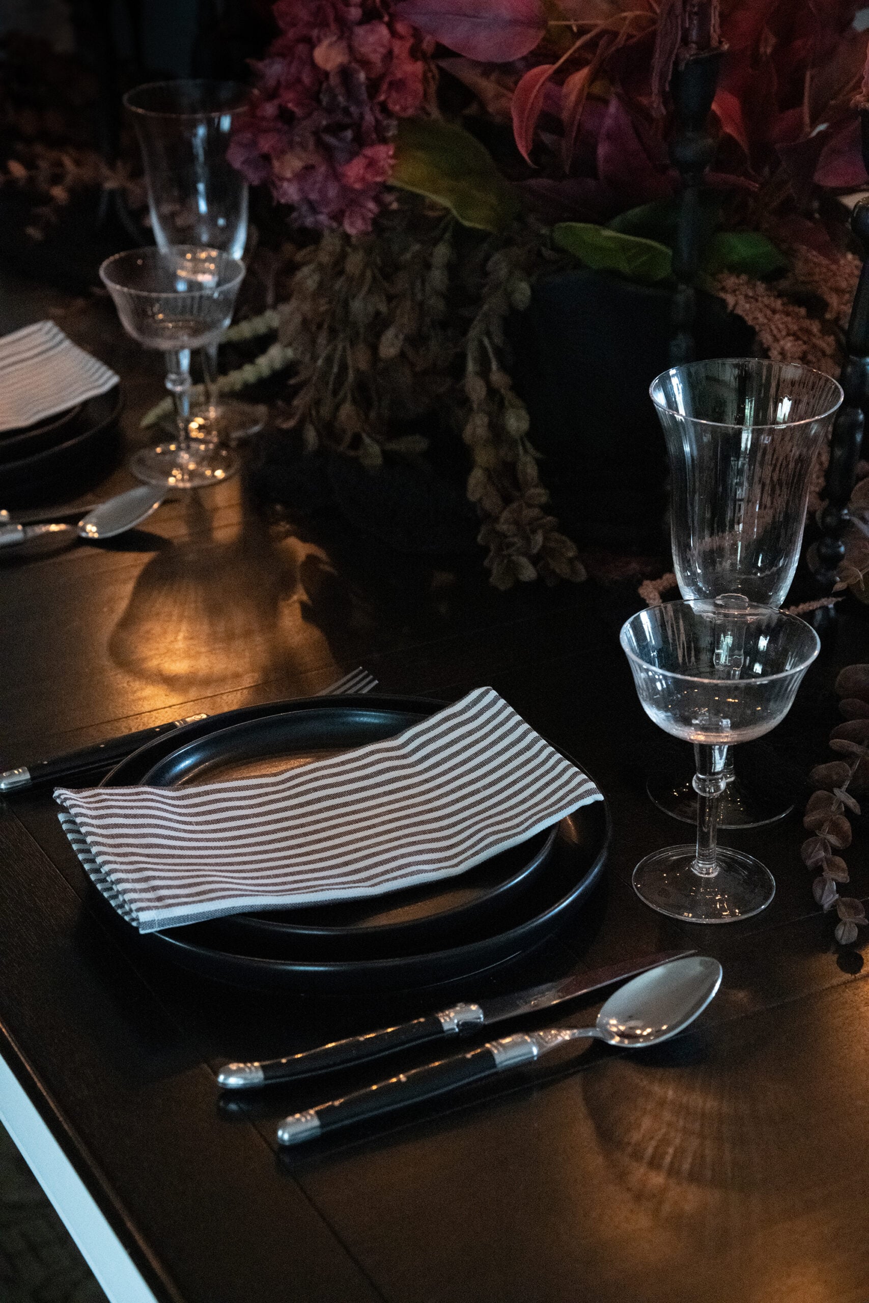 Dark and Moody Halloween Table Dinner Party