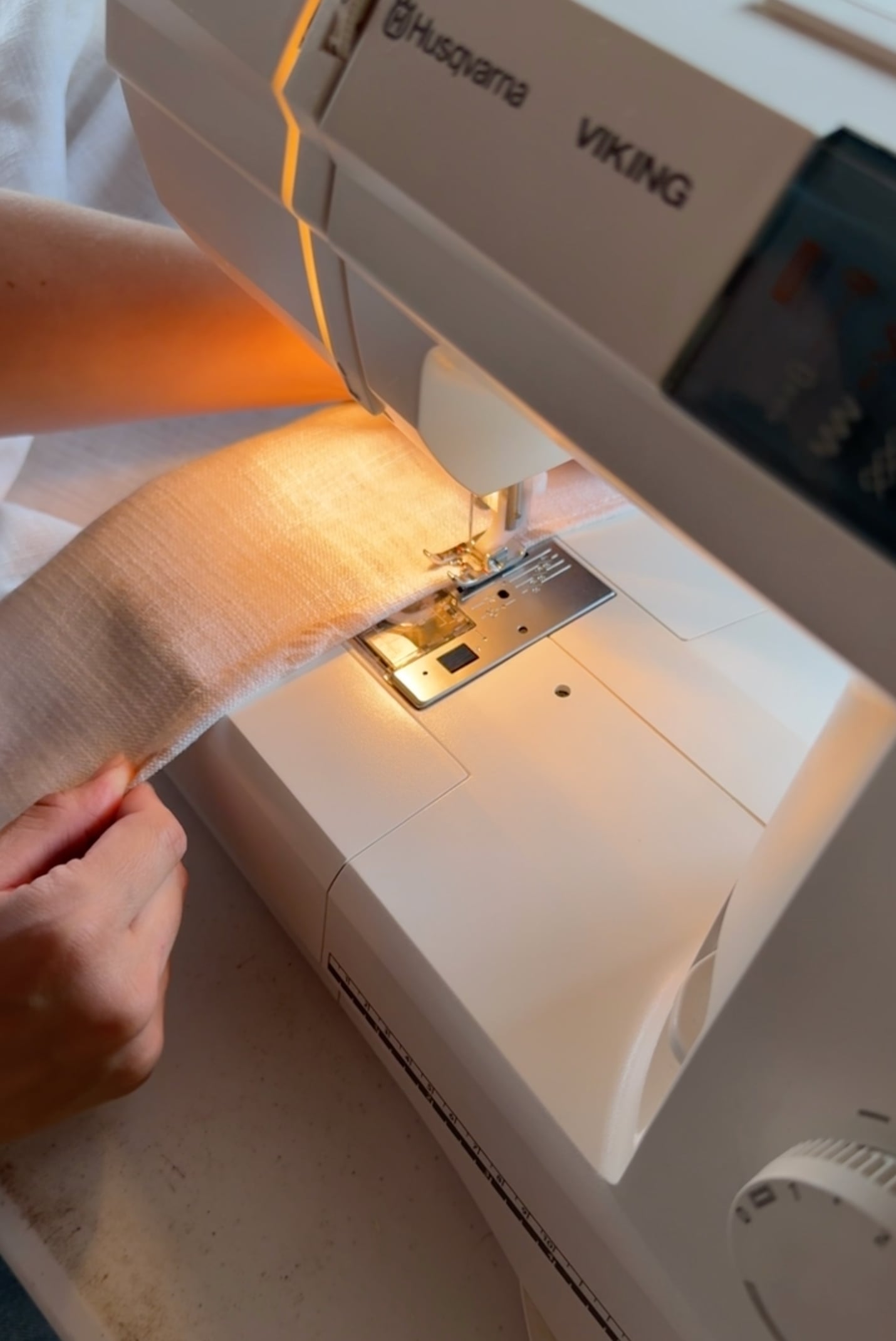 How to Sew Fabric for a Glass Cabinet