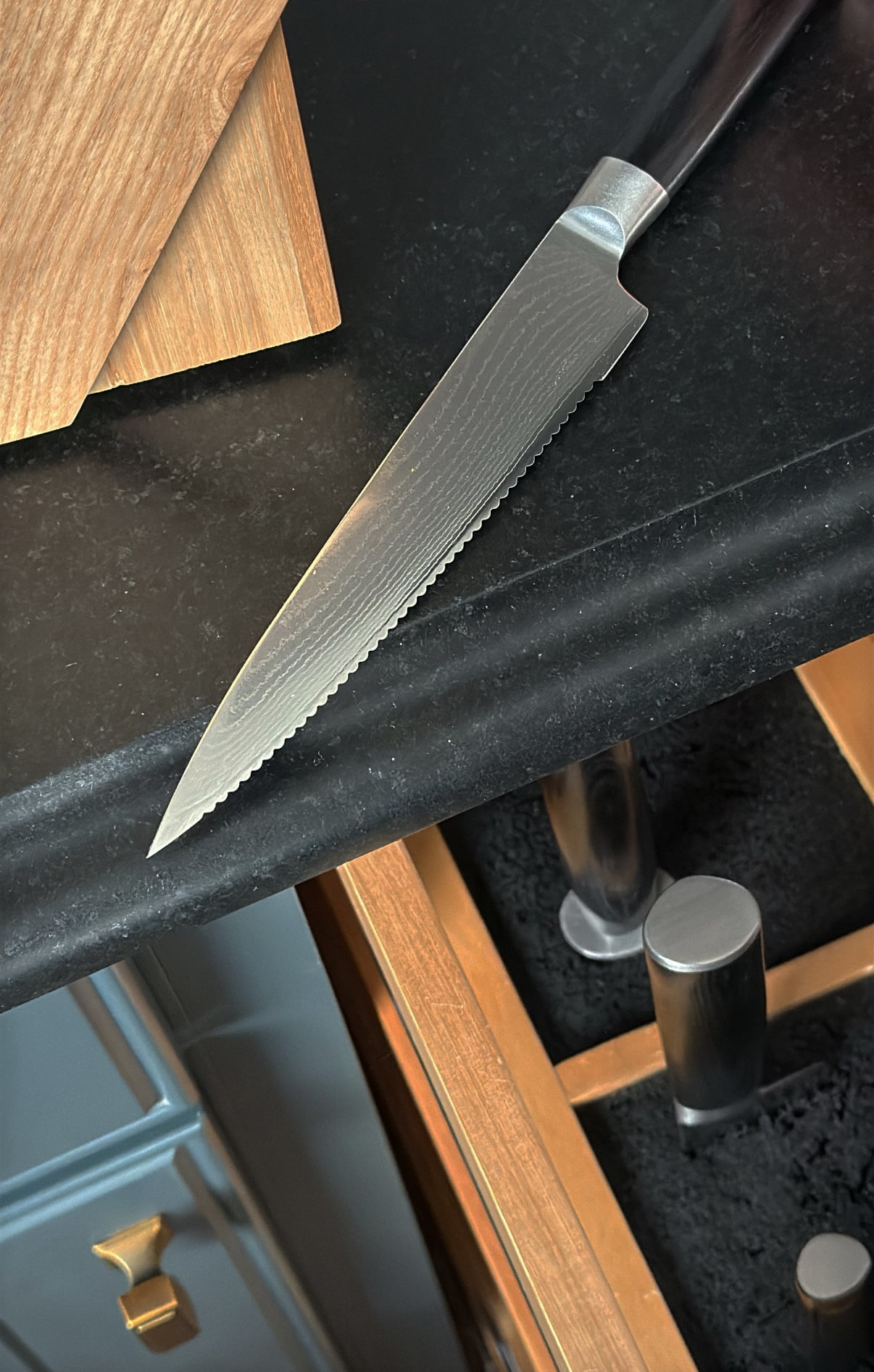 Japanese Damascus Knife Set from Quince