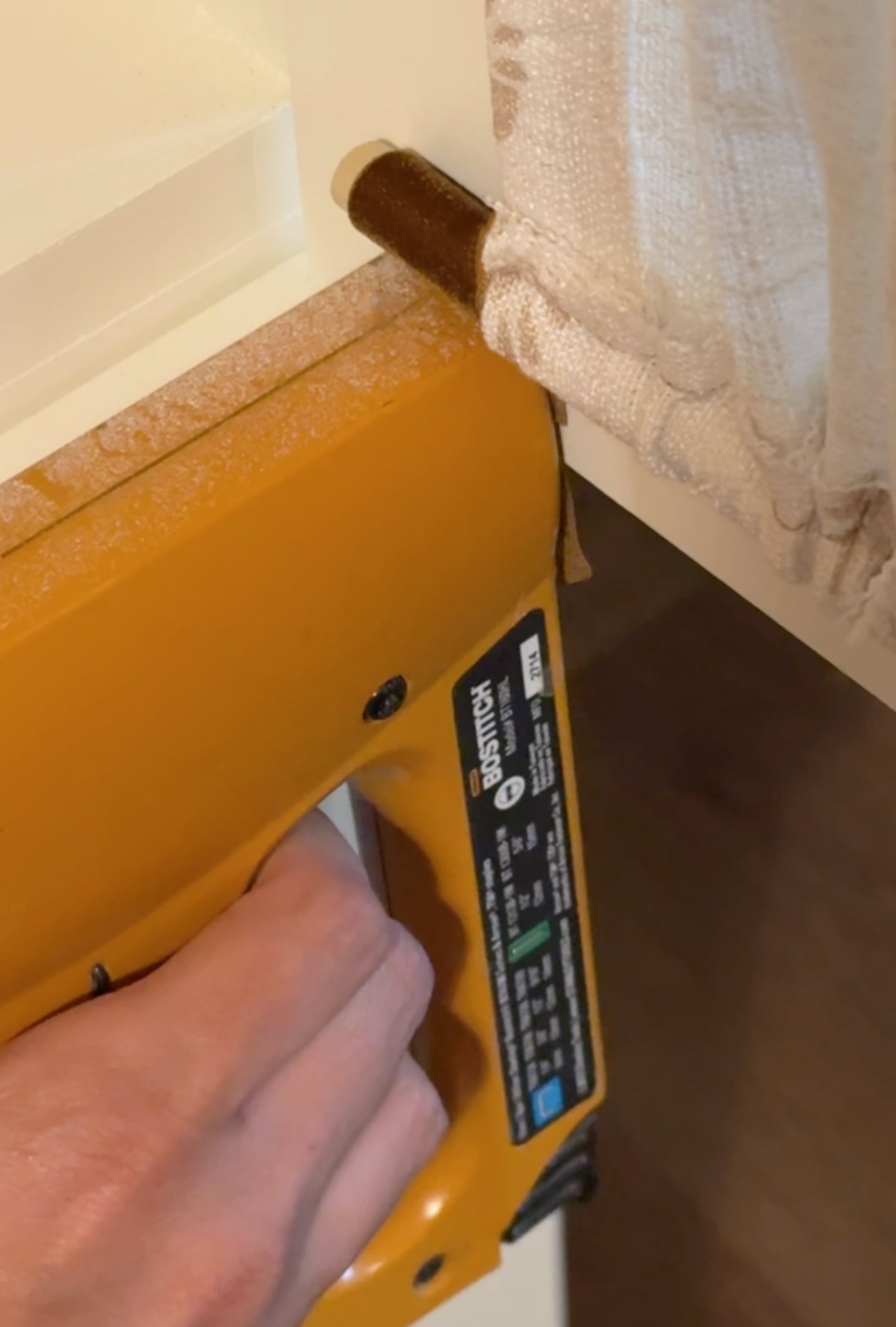 The Easy Way to Add Fabric to a Glass Cabinet